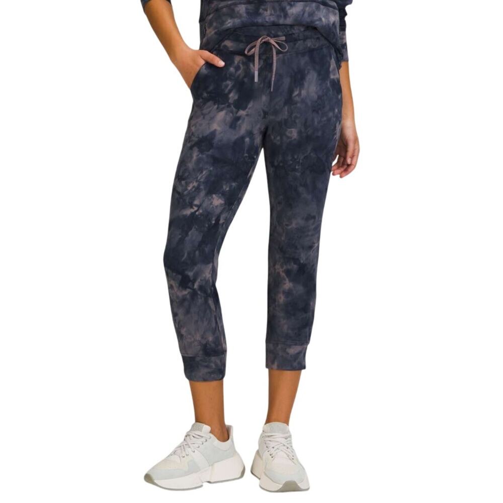 Lululemon Blue Tie Dye Ready to Rulu Jogger Crop Pants